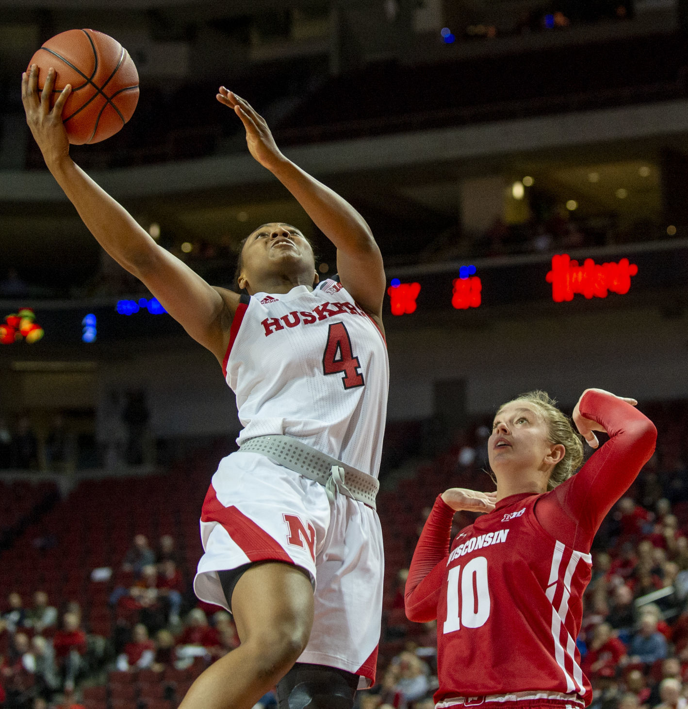 Nebraska vs. Wisconsin women's basketball, 1.9